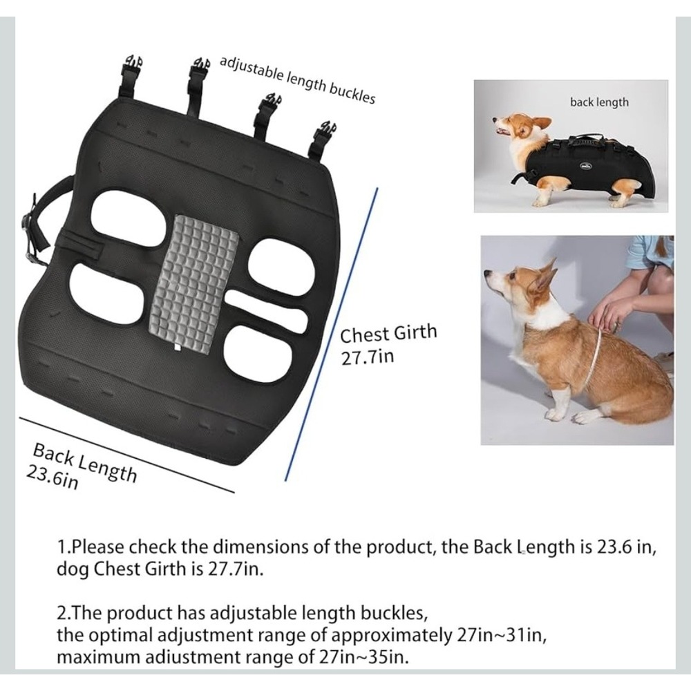 Dog Lift Harness Support Carrier Vest for Large Dogs (Inv 1042) - Picture 8 of 11